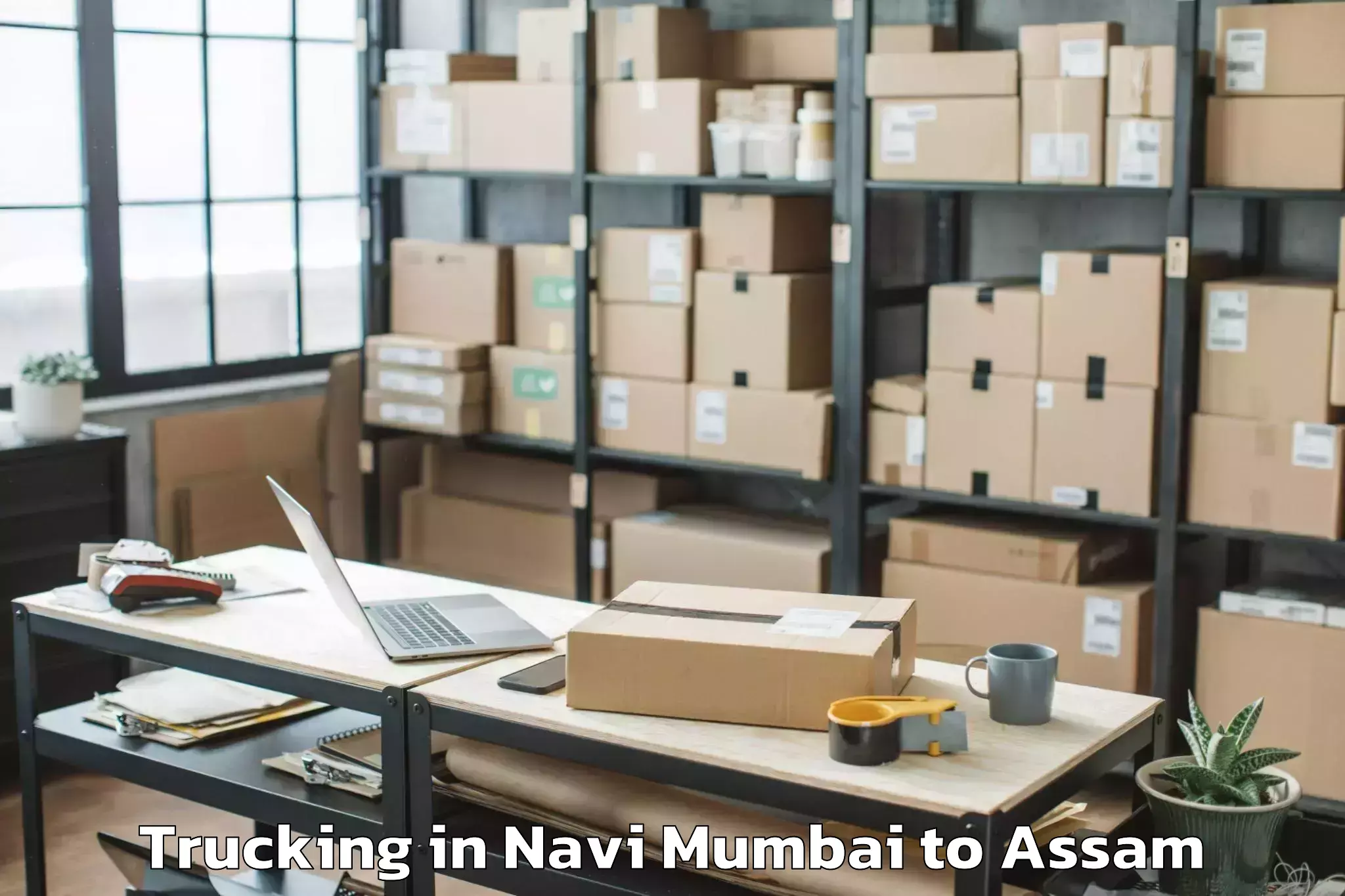 Easy Navi Mumbai to Umrangso Trucking Booking